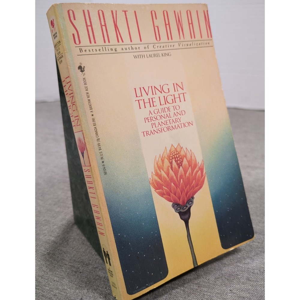 1993 Living In The Light Shakti Gawain VTG Bantam Books Paperback 1st Printing